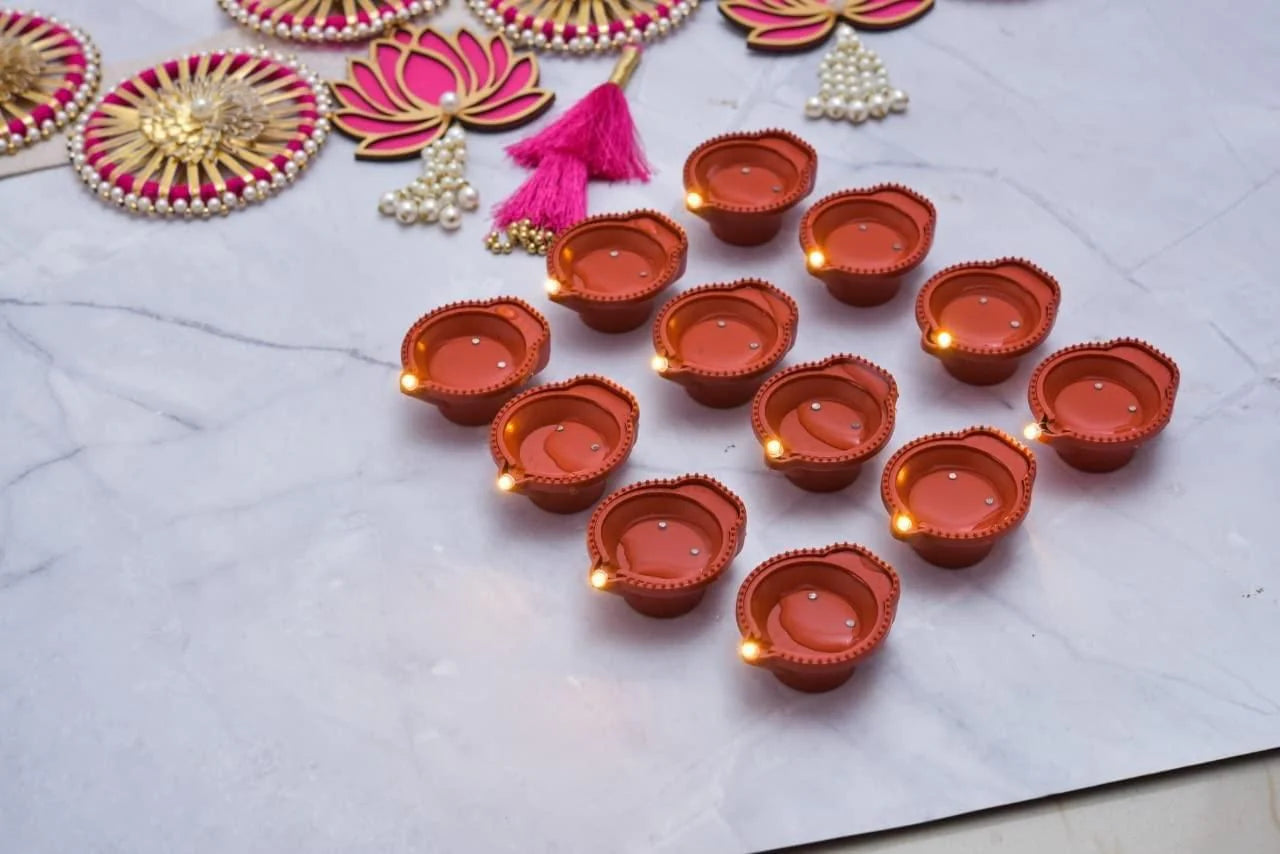 Water Sensor LED Diya - No Fire, No Smoke, No Oil – Just Radiant Light