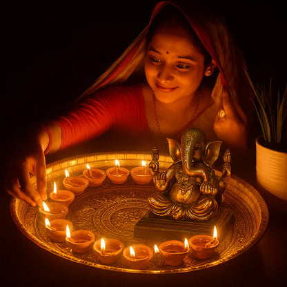 Water Sensor LED Diya - No Fire, No Smoke, No Oil – Just Radiant Light